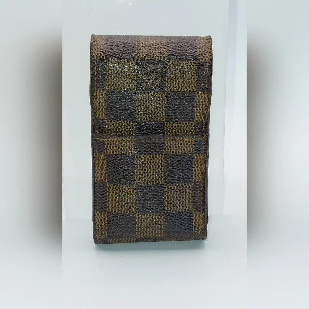 Louis Vuitton Damier Ebene Accessory Case/Pouch  Unisex EUC
